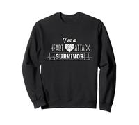 Sono Un Sopravvissuto a Un Attacco di Cuore Infarct Survived Hearts Surgery Felpa