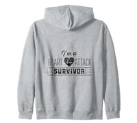 Sono Un Sopravvissuto a Un Attacco di Cuore Infarct Survived Hearts Surgery Felpa con Cappuccio