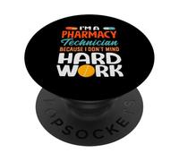 Sono un tecnico farmaceutico perché non mi dispiace lavorare duro PopSockets PopGrip Adesivo