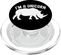 Sono un unicorno, ama te stesso, rinoceronte PopSockets PopGrip per MagSafe