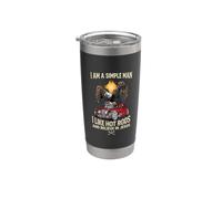 Sono un uomo semplice Mi piacciono gli Hot Rod e credo in Jesus Eagle Bicchiere termico in acciaio inox doppia parete
