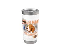 Sono un vecchio semplice Sono scontroso e mi piace il mio cane Bicchiere termico in acciaio inox doppia parete