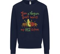Sono Un Vegano Il Mio B12 È A Posto Divertente Uomo Felpa Maglione