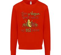 Sono Un Vegano Il Mio B12 È A Posto Divertente Uomo Felpa Maglione