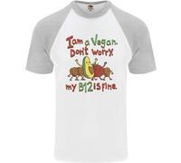 Sono Un Vegano Il Mio B12 È A Posto Divertente Uomo S/S Maglietta Da Baseball