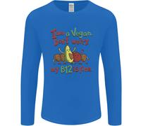Sono Un Vegano Il Mio B12 È A Posto Maglietta A Maniche Lunghe Divertente Uomo