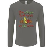 Sono Un Vegano Il Mio B12 È A Posto Maglietta A Maniche Lunghe Divertente Uomo