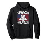 Sono Un veterano Il Mio Giuramento Non scade mai Veterans Day USA Felpa con Cappuccio
