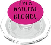Sono una bionda naturale Idea divertente White Lie Party PopSockets PopGrip per MagSafe