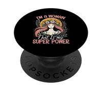 Sono una donna che è il mio super potere PopSockets PopGrip Adesivo