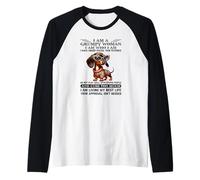 Sono Una Donna scontrosa Sono Quello Che Sono Ho Problemi di Rabbia Maglia con Maniche Raglan