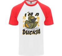 Sono Una Maglietta Da Baseball S/S Divertente Da Uomo Duckja Ninja