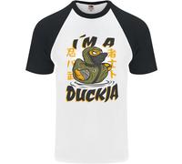 Sono Una Maglietta Da Baseball S/S Divertente Da Uomo Duckja Ninja