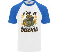 Sono Una Maglietta Da Baseball S/S Divertente Da Uomo Duckja Ninja