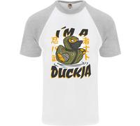 Sono Una Maglietta Da Baseball S/S Divertente Da Uomo Duckja Ninja