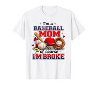 Sono Una Mamma del Baseball, certo Che Sono distrutta. Maglietta