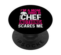 Sono una mamma e uno chef Niente mi spaventa PopSockets PopGrip Adesivo