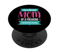 Sono una mamma orgogliosa di un fantastico infermiera festa della mamma Mot PopSockets PopGrip Adesivo