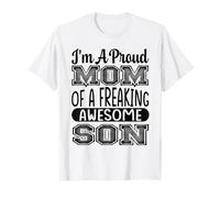 Sono Una Mamma Orgogliosa di Un Figlio Fantastico Madre e Figlio Maglietta