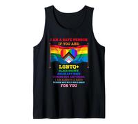Sono una persona sicura Orgoglio alleato Sei al sicuro con me Lgbtq Canotta