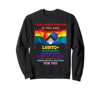 Sono una persona sicura Orgoglio alleato Sei al sicuro con me Lgbtq Felpa