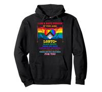 Sono una persona sicura Orgoglio alleato Sei al sicuro con me Lgbtq Felpa con Cappuccio