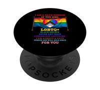 Sono una persona sicura Orgoglio alleato Sei al sicuro con me Lgbtq PopSockets PopGrip Adesivo