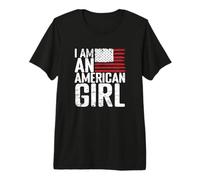 Sono Una Ragazza Americana Maglietta Premium