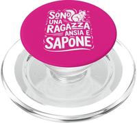 Sono Una Ragazza Ansia e Sapone Ansiosa Scoiattolo PopSockets PopGrip per MagSafe