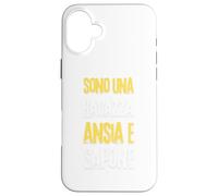 Sono Una Ragazza Ansia e Sapone Come Mamma Mi Ha Fatto Custodia per iPhone 16 Plus