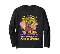 Sono Una Ragazza Ariete Compleanno Donne Maglia a Manica