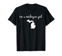 Sono una ragazza del Michigan - Mappa di stato Michigan Maglietta