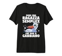 Sono Una Ragazza Semplice Che AMA Il Gabbiano Maglietta Premium