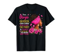 Sono Una Regina della Vergine Donna Nera Compleanno Regina Zodiaco Maglietta