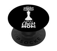 Sono una regina perché sono una mamma scacchista Gioco PopSockets PopGrip Adesivo