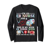 Sono un'infermiera del Pronto Soccorso e Questa è la mia Settimana della Settimana dell'infermiera del Pronto Soccorso Grazie Maglia a Manica