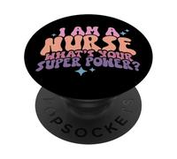 Sono un'infermiera Qual è il tuo super potere PopSockets PopGrip Adesivo