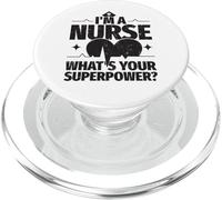 Sono Un'infermiera, Qual È Il Tuo Superpotere? PopSockets PopGrip per MagSafe
