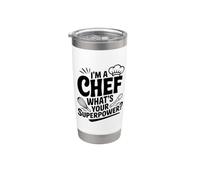 Sono uno chef Qual è il tuo superpotere Cucina divertente Bicchiere termico in acciaio inox doppia parete