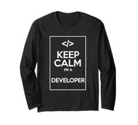 Sono Uno sviluppatore Keep Calm Devops Programmatore Maglia a Manica