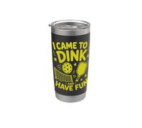 Sono venuto a Dink e mi diverto Pickleball Paddle Sport Bicchiere termico in acciaio inox doppia parete