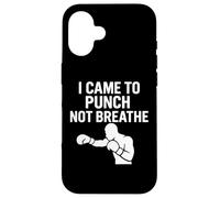 Sono venuto a pugno non respirare umorismo di boxe Custodia per iPhone 16