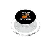Sono venuto come una palla di farfalla divertente tacchino dicendo Ringraziamento PopSockets PopGrip per MagSafe