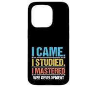 Sono venuto Ho studiato ho imparato la codifica dello sviluppo web Custodia per iPhone 15 Pro