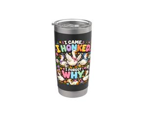 Sono venuto, ho suonato il clacson, ho dimenticato perché Funny Goose Humor Pond Bicchiere termico in acciaio inox doppia parete