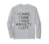 Sono venuto, ho visto che avevo ansia, quindi ho lasciato un messaggio divertente e introverso Maglia a Manica