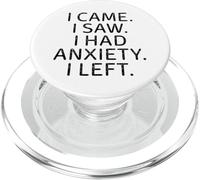 Sono venuto, ho visto che avevo ansia, quindi ho lasciato un messaggio divertente e introverso PopSockets PopGrip per MagSafe