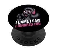 Sono venuto, ho visto che ti ho ignorato, Poodle Fun PopSockets PopGrip Adesivo