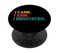 Sono venuto ho visto meditato la meditazione PopSockets PopGrip Adesivo