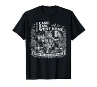 Sono venuto Ho Visto Sono Andato a casa Cozy Introvert Cat Maglietta